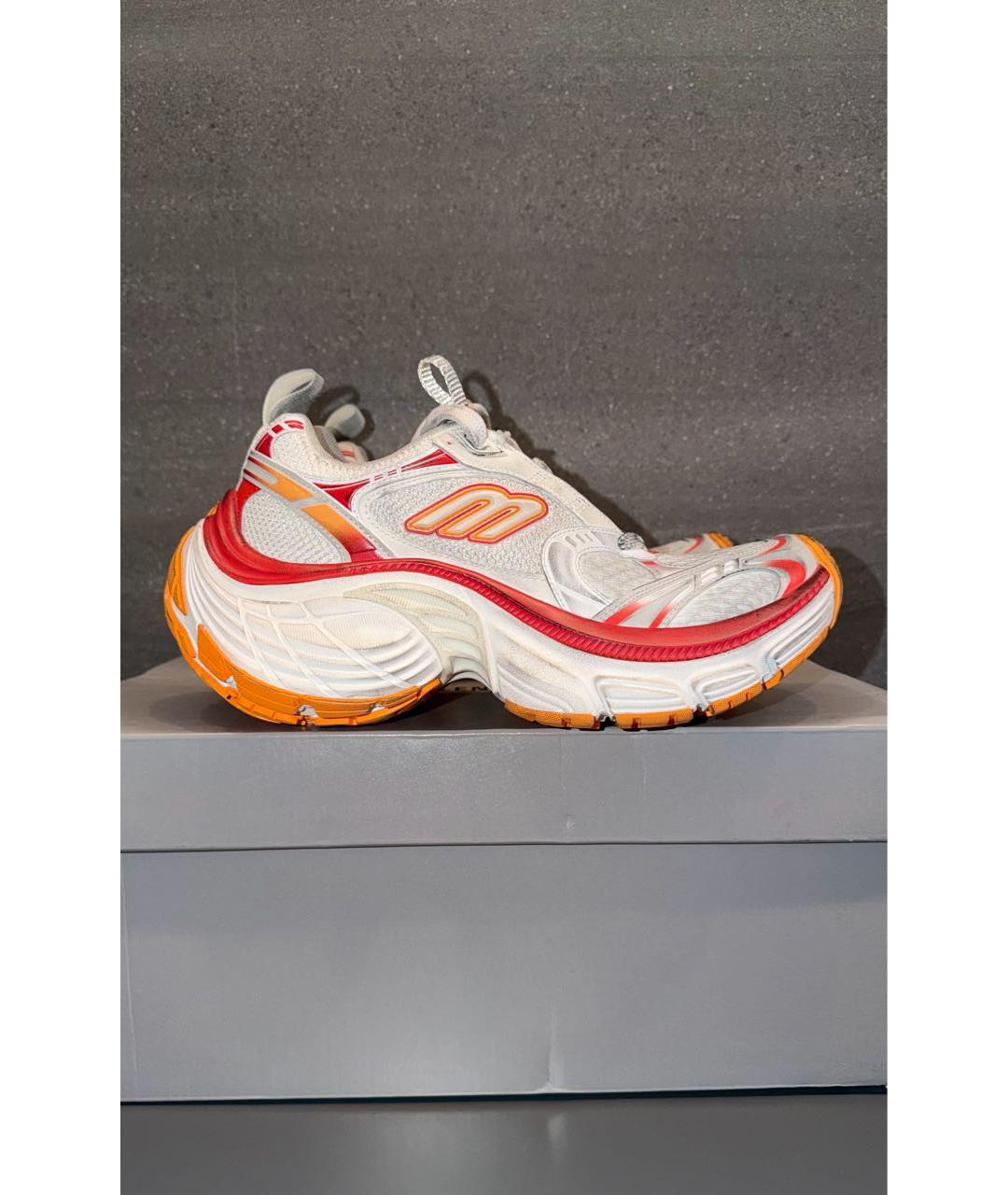 BALENCIAGA Белые текстильные кроссовки, фото 6