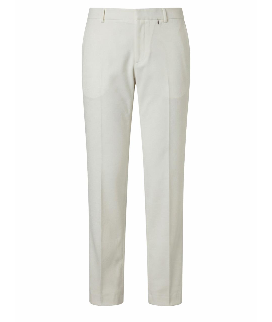 EMILIO PUCCI Белые хлопковые прямые брюки, фото 1