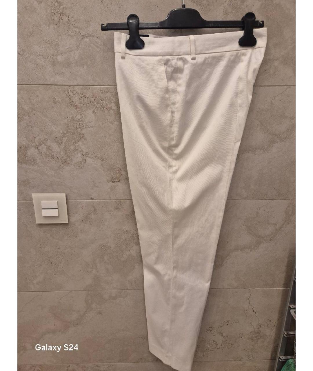 EMILIO PUCCI Белые хлопковые прямые брюки, фото 3