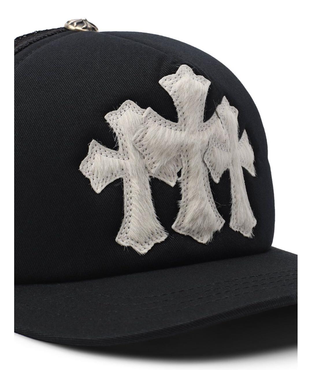 CHROME HEARTS Черная хлопковая кепка/бейсболка, фото 3
