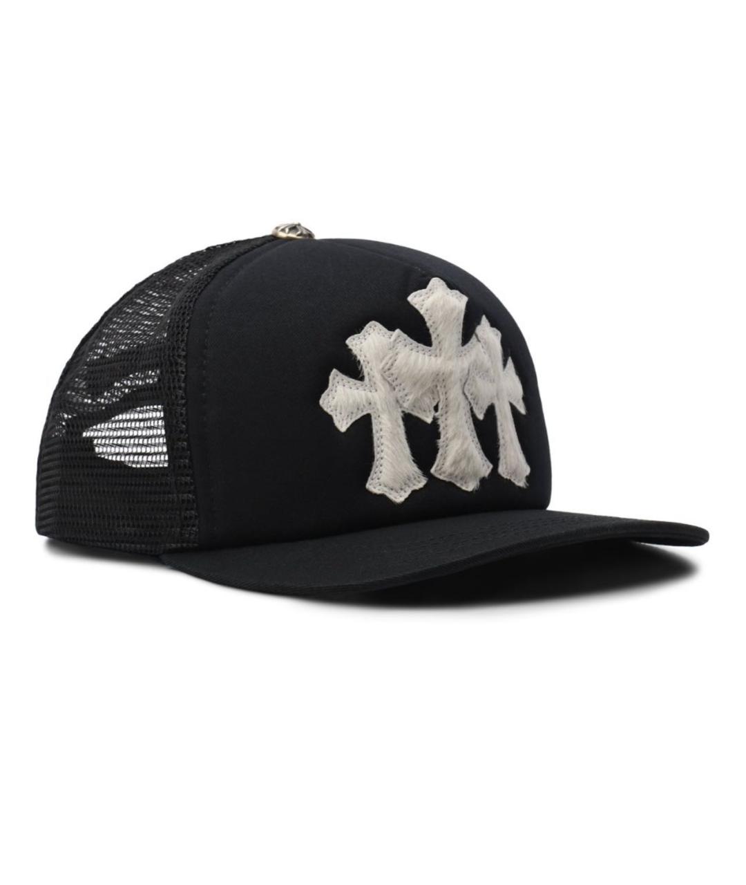 CHROME HEARTS Черная хлопковая кепка/бейсболка, фото 4