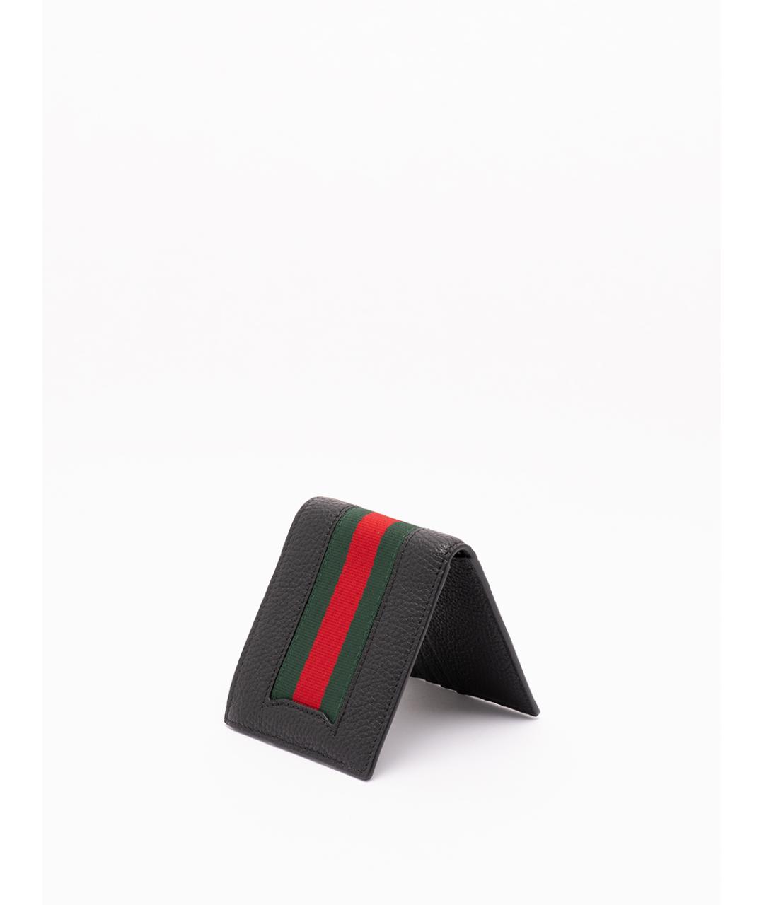 GUCCI Черный кожаный кошелек, фото 2