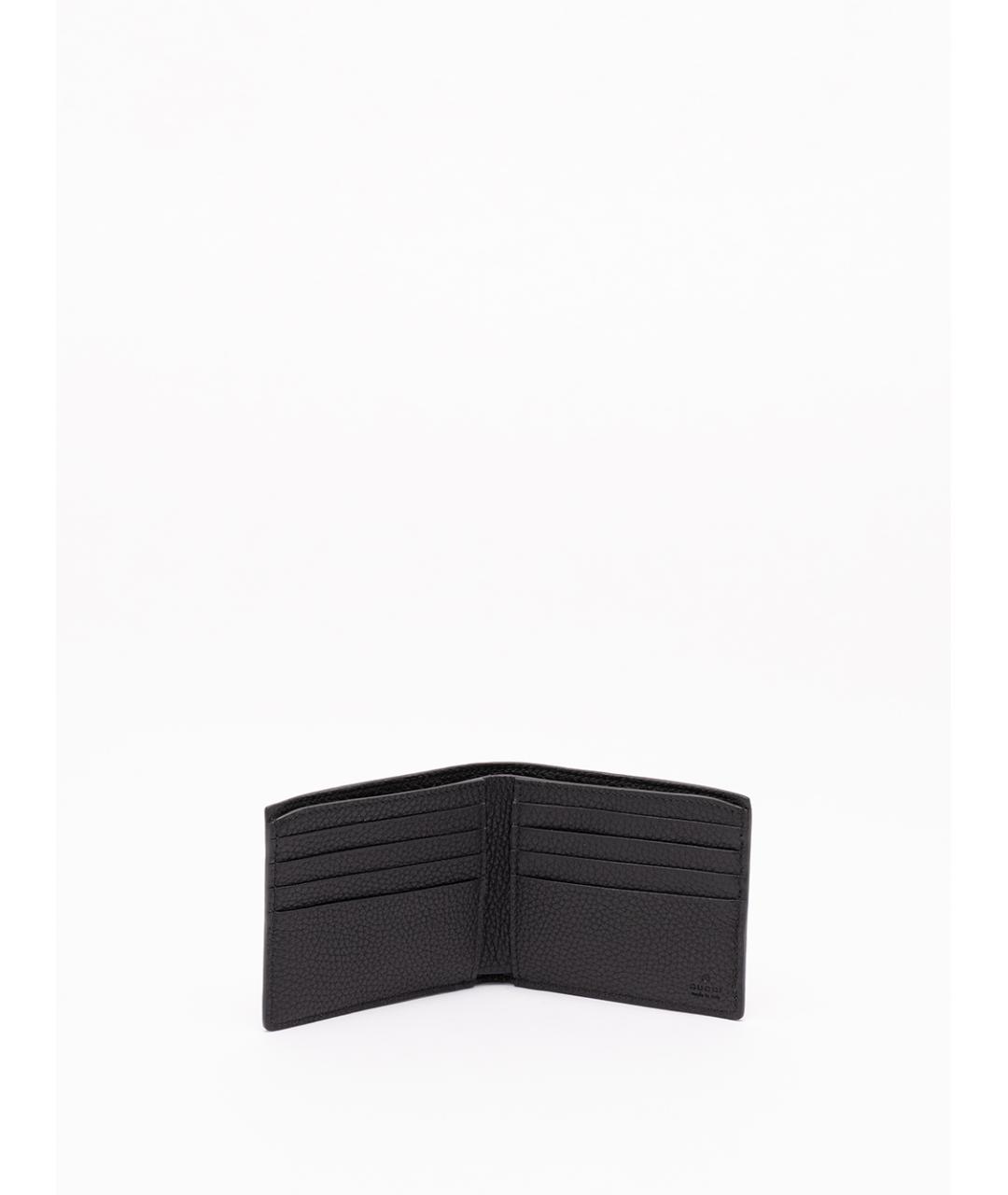 GUCCI Черный кожаный кошелек, фото 3