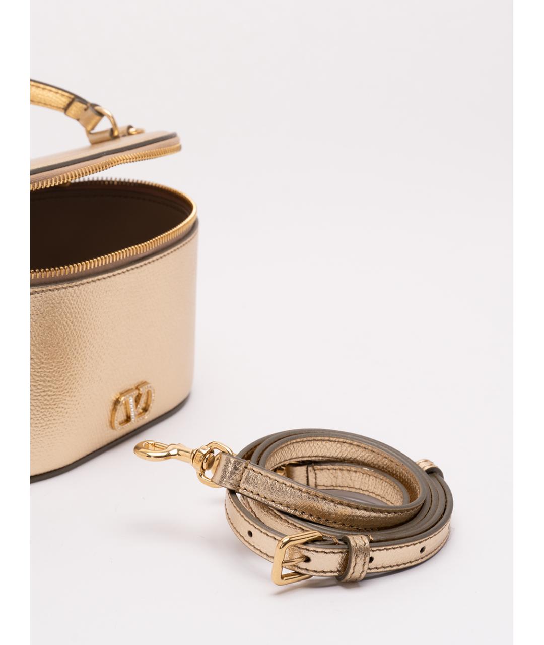 VALENTINO Розовая кожаная косметичка, фото 4