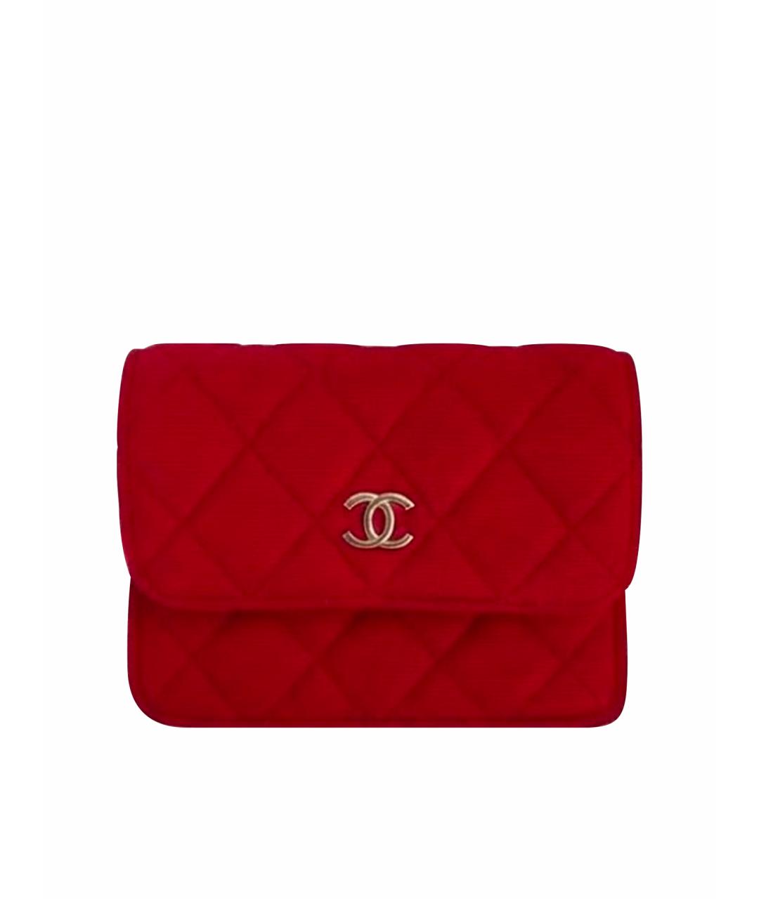 CHANEL Красная сумка через плечо, фото 1