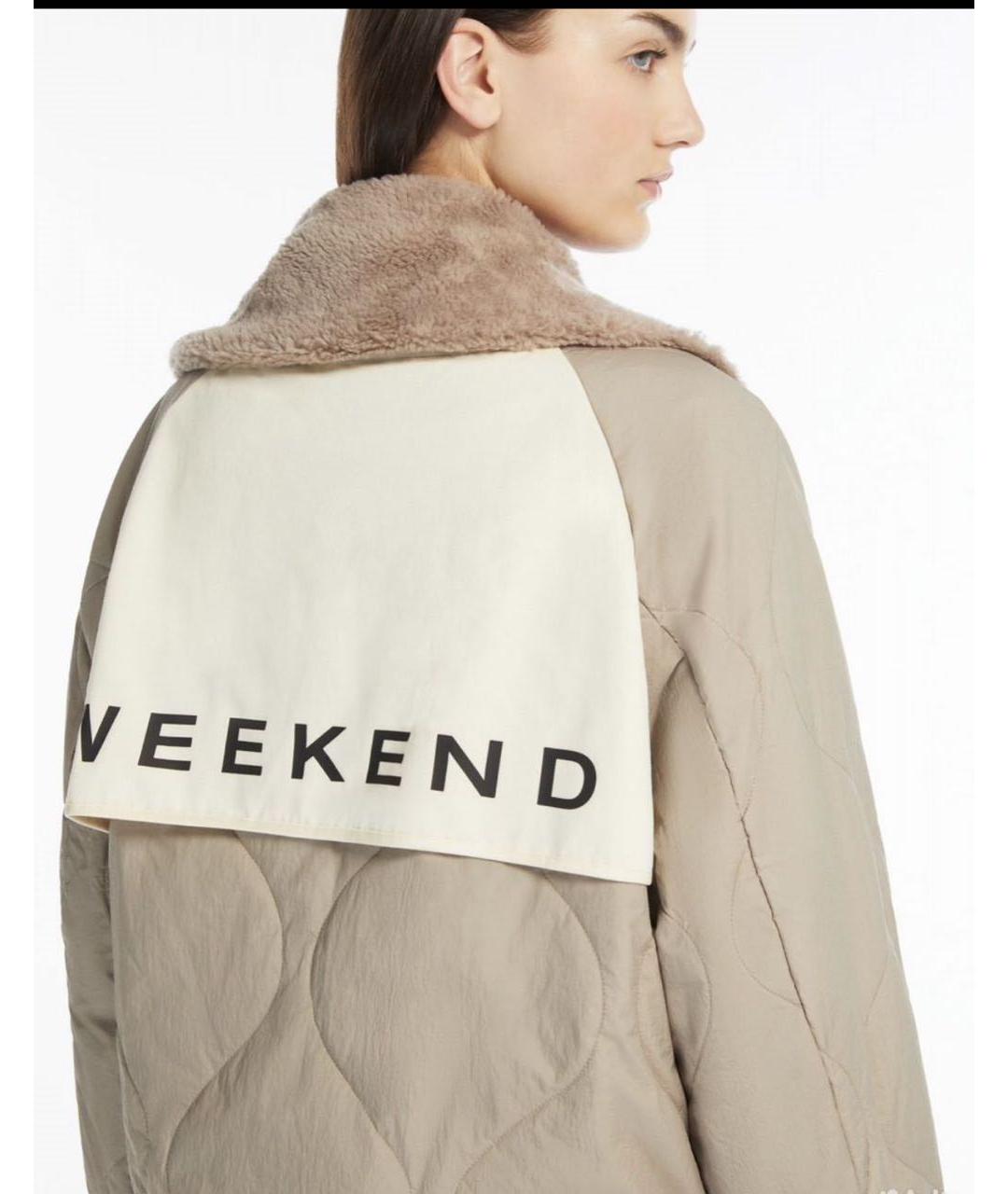 WEEKEND MAX MARA Зеленая шерстяная куртка, фото 3