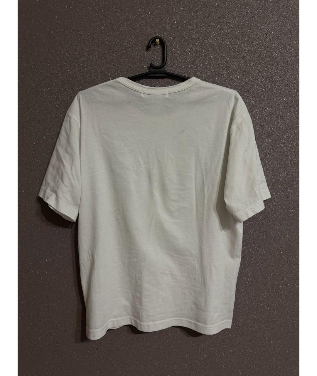 COMME DES GARÇONS SHIRT Белая хлопковая футболка, фото 2