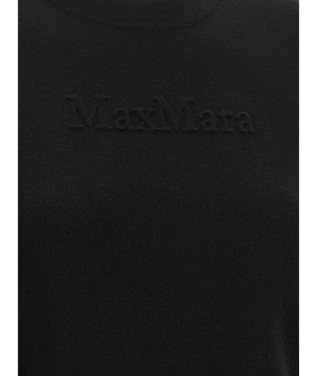 MAX MARA Черный шерстяной джемпер / свитер, фото 4
