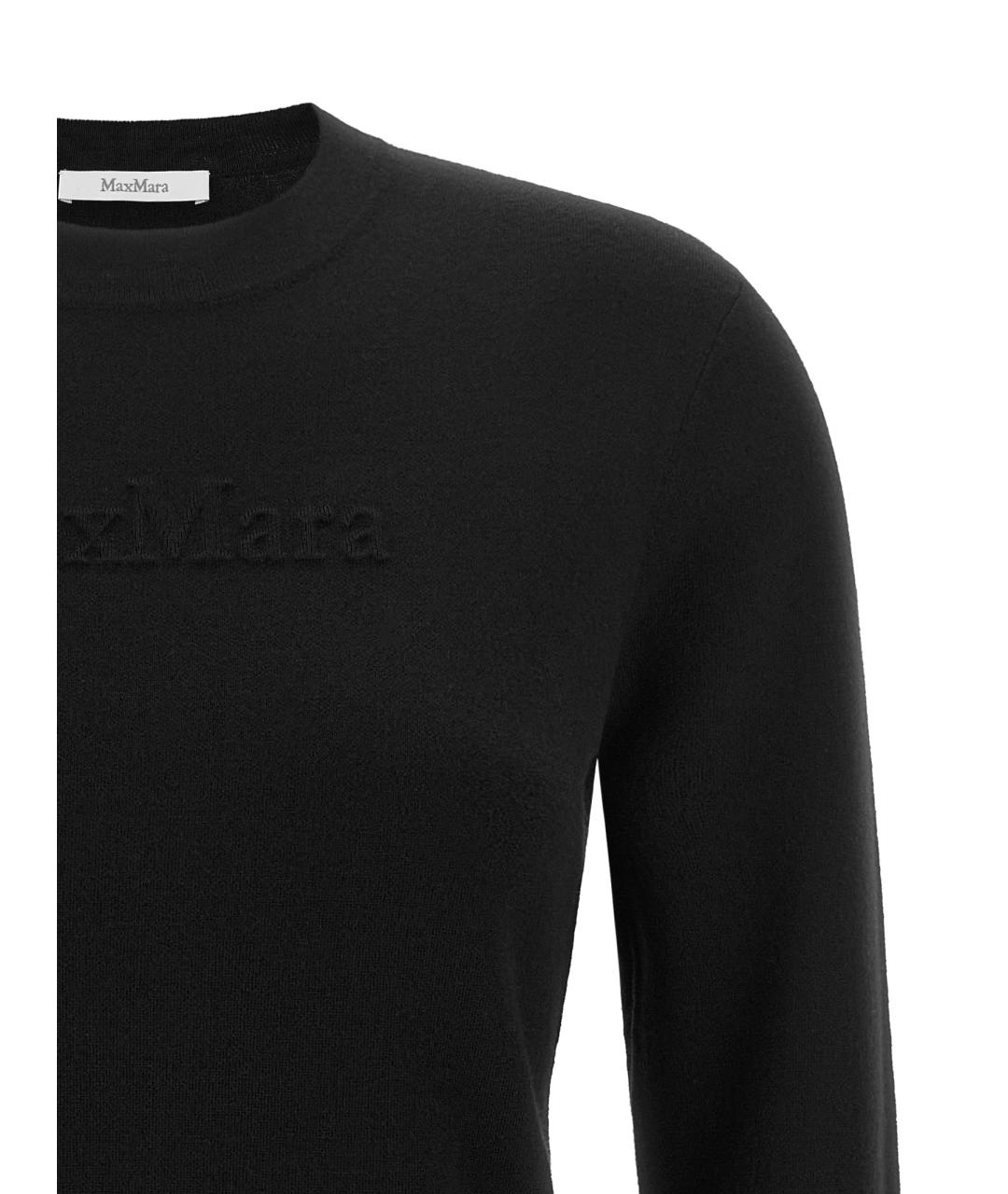 MAX MARA Черный шерстяной джемпер / свитер, фото 3