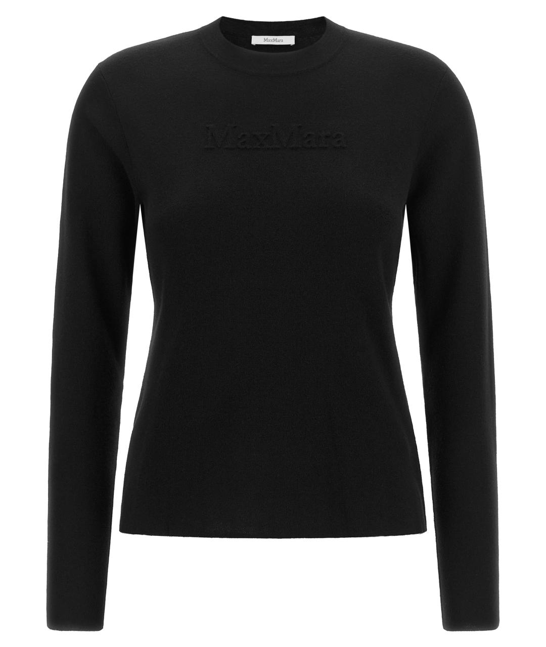 MAX MARA Черный шерстяной джемпер / свитер, фото 1