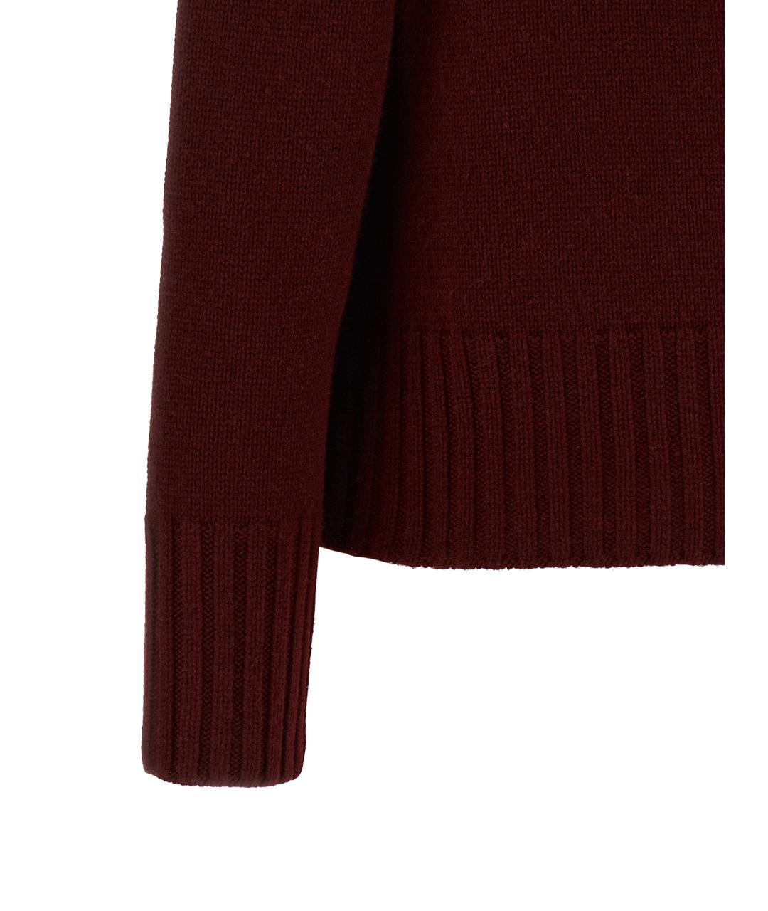 'S MAX MARA Бордовый шерстяной джемпер / свитер, фото 4