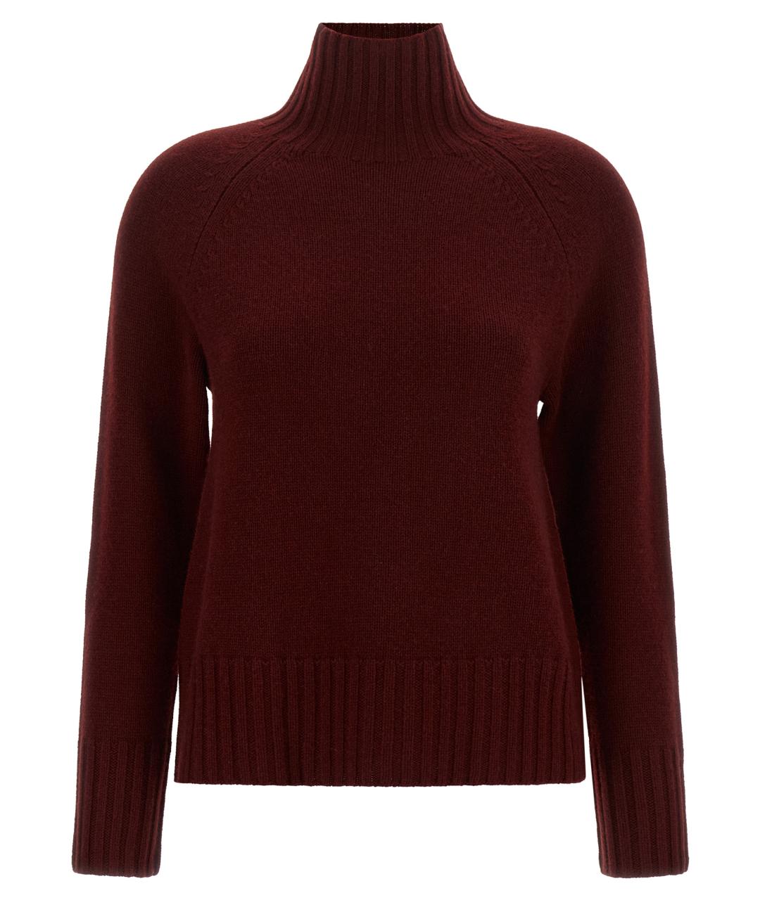 'S MAX MARA Бордовый шерстяной джемпер / свитер, фото 1