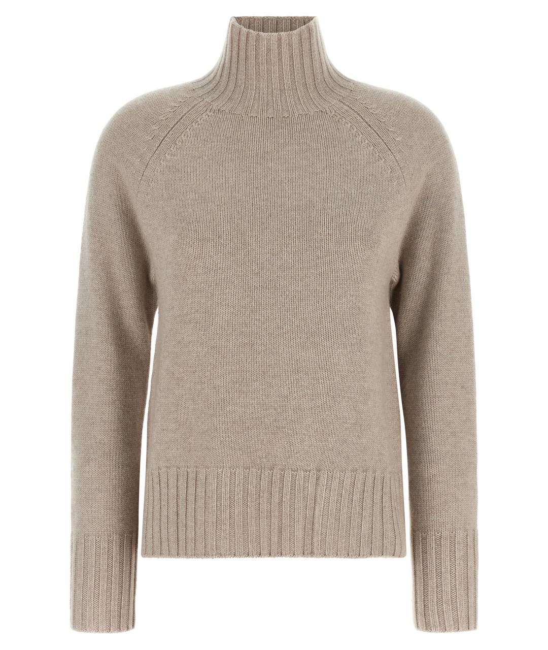 'S MAX MARA Бежевый шерстяной джемпер / свитер, фото 1