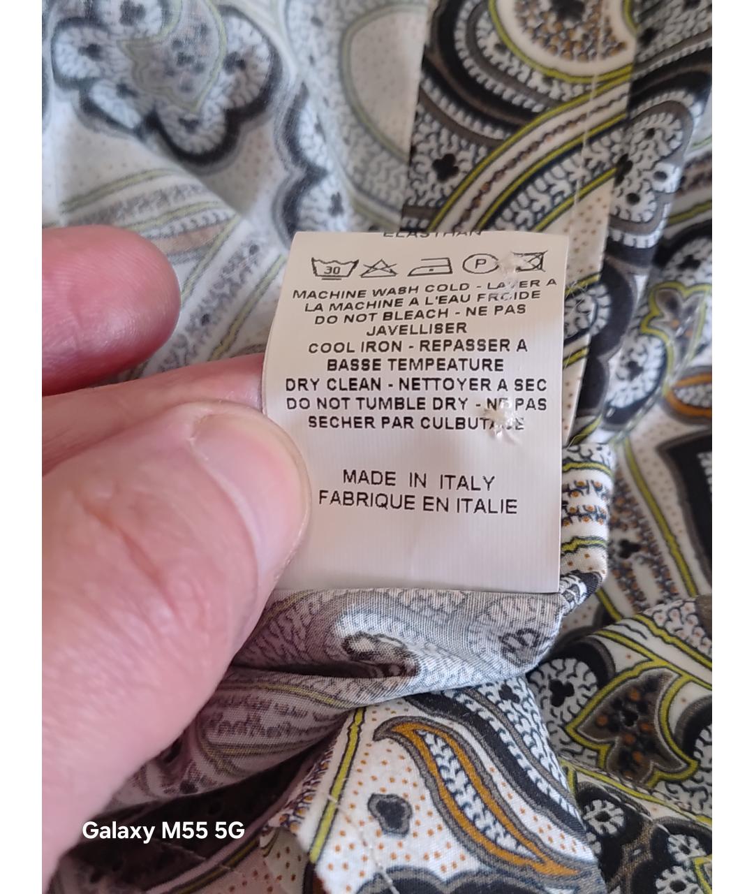 ETRO Хлопко-эластановая рубашка, фото 8