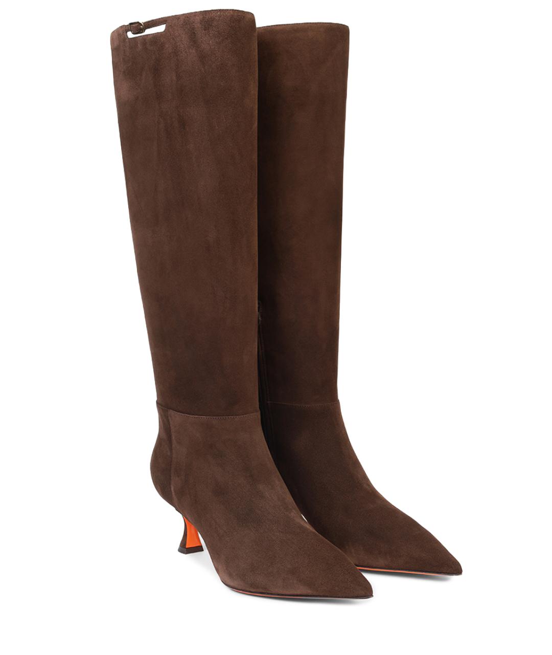 SANTONI Коричневые сапоги, фото 2