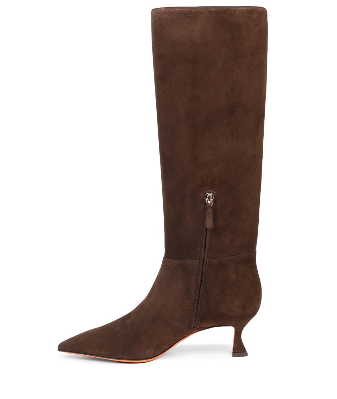 SANTONI Коричневые сапоги, фото 3