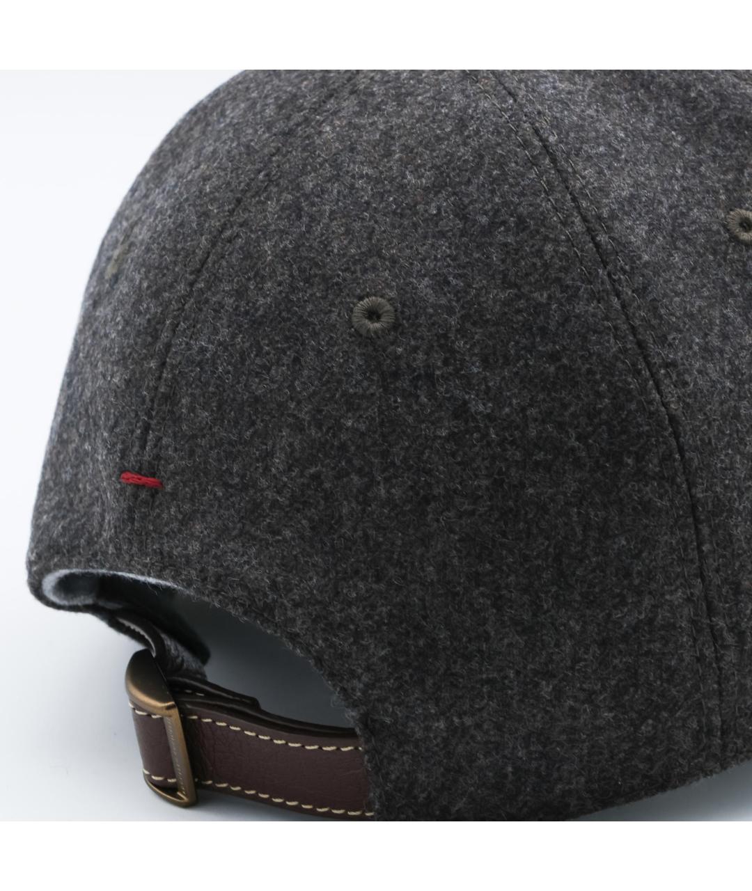 BRUNELLO CUCINELLI Коричневая шерстяная кепка/бейсболка, фото 2