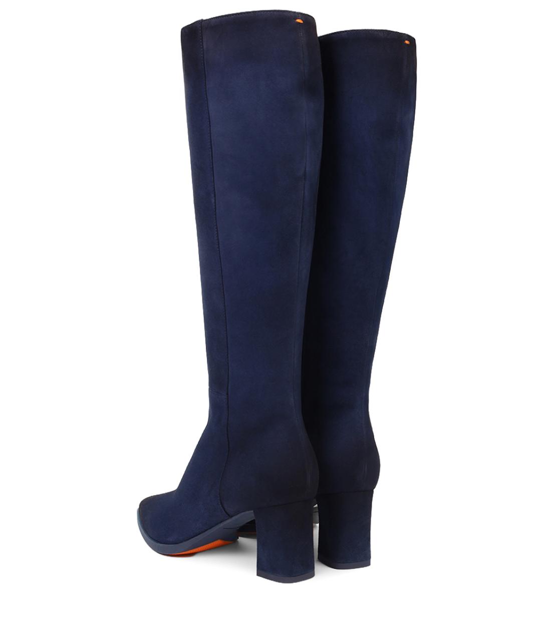 SANTONI Синие сапоги, фото 4