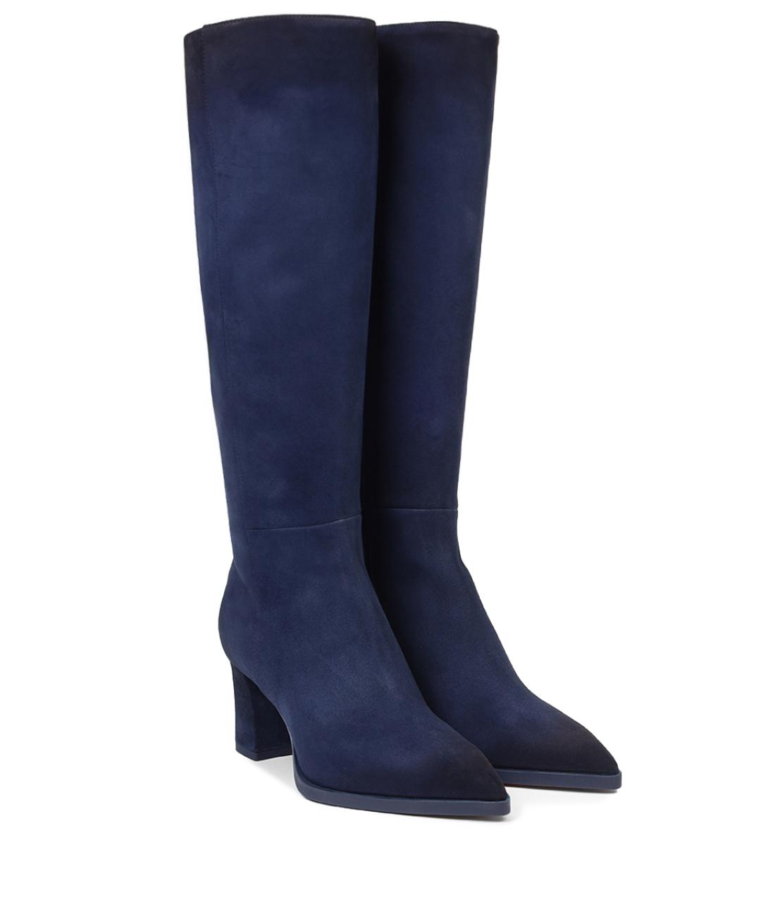 SANTONI Синие сапоги, фото 2