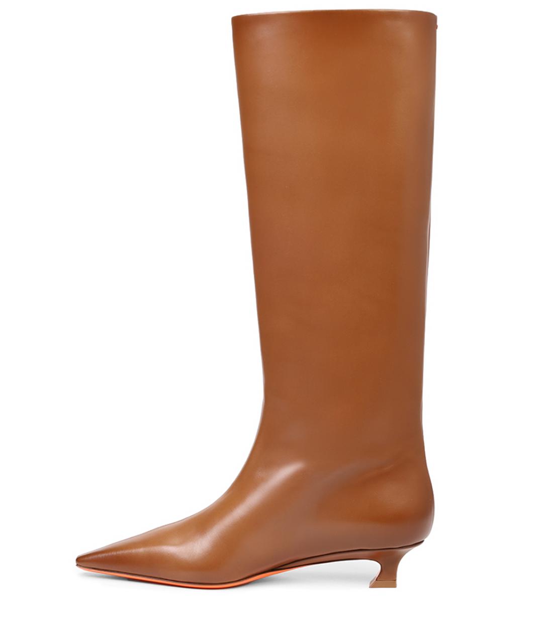 SANTONI Коричневые сапоги, фото 3