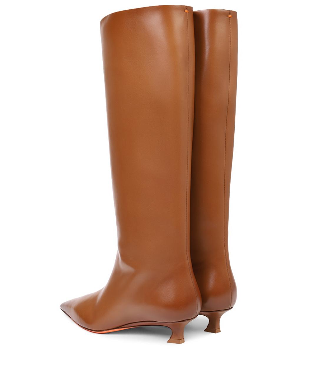 SANTONI Коричневые сапоги, фото 4