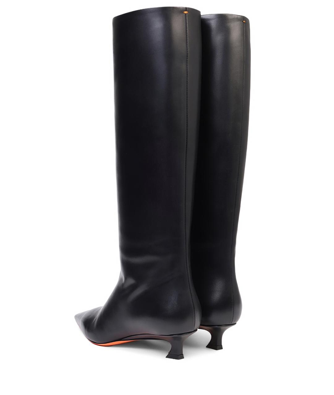 SANTONI Черные сапоги, фото 4
