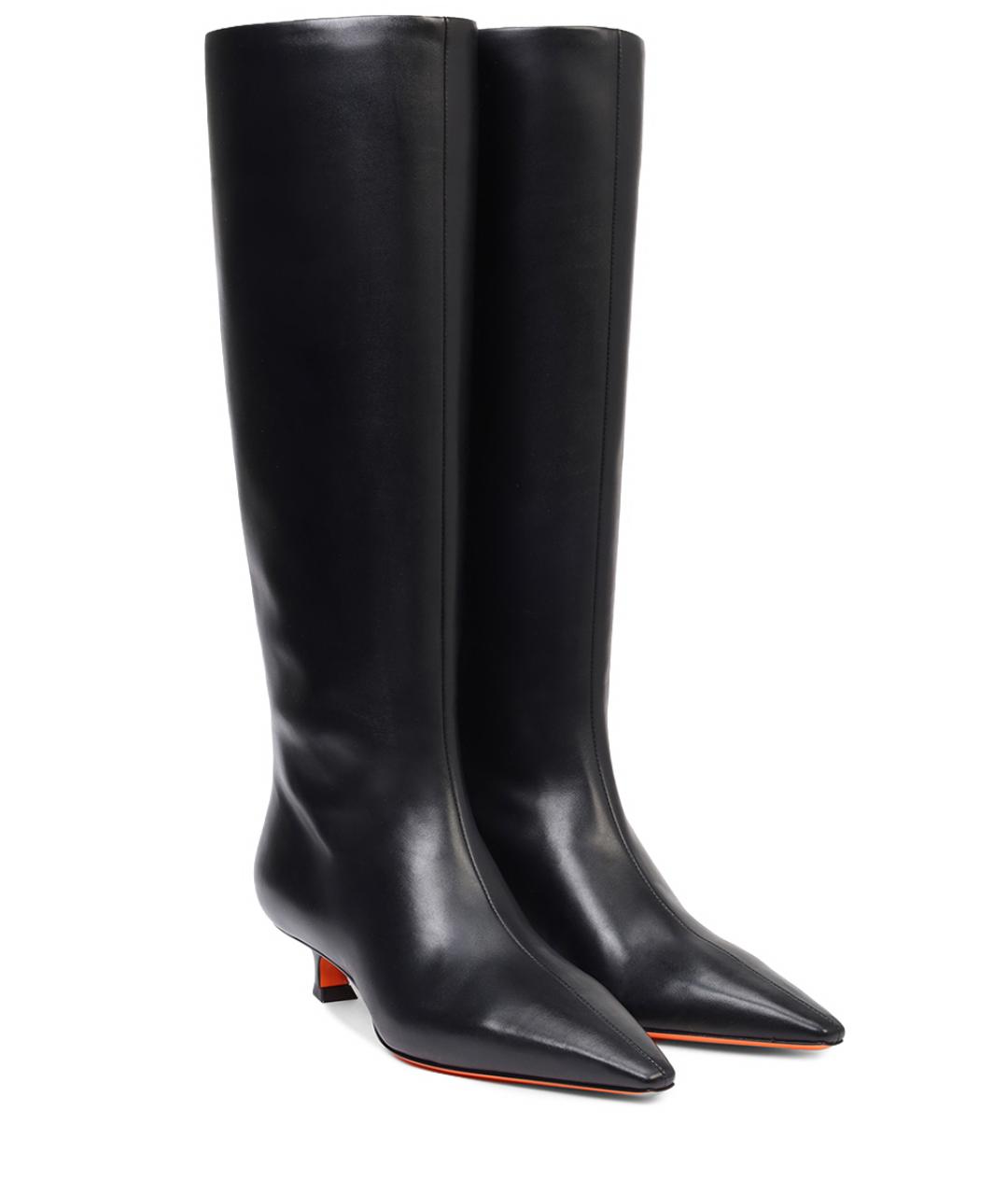 SANTONI Черные сапоги, фото 2