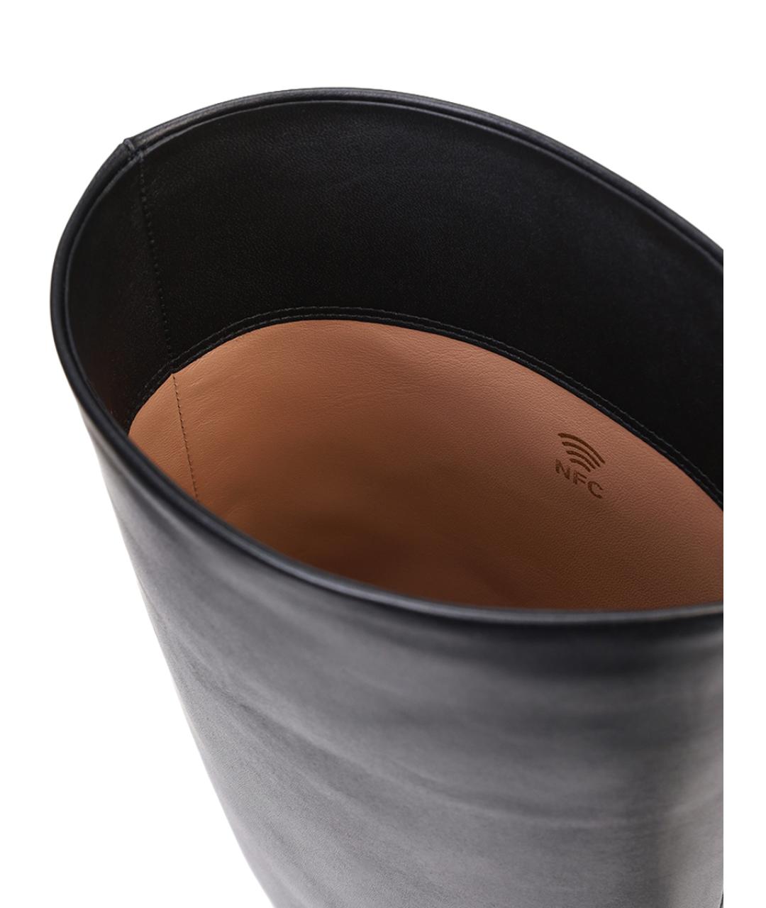 SANTONI Черные сапоги, фото 6