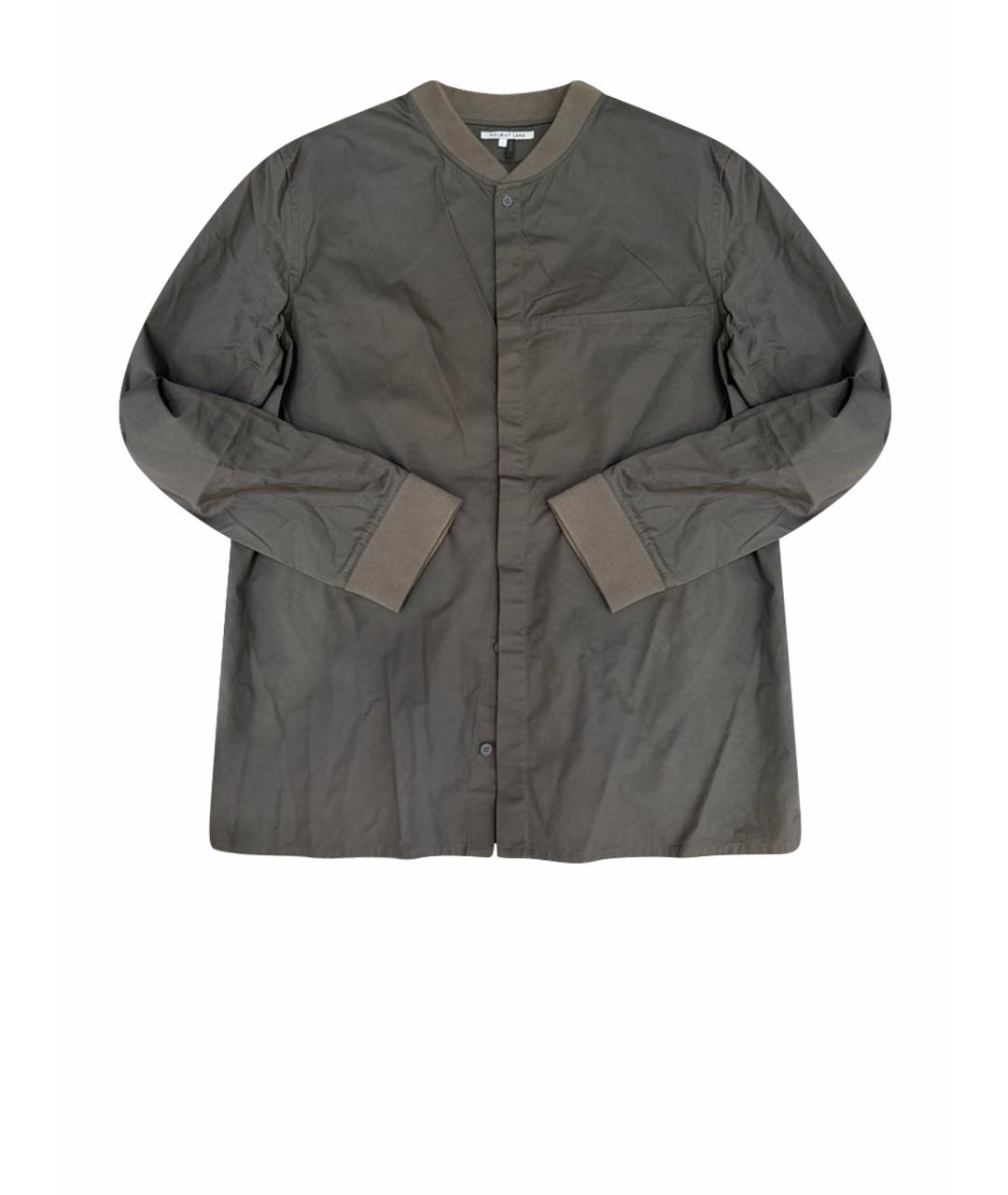 HELMUT LANG Зеленая хлопковая кэжуал рубашка, фото 1
