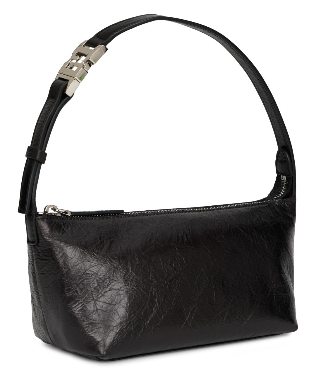 FENDI Черная кожаная сумка через плечо, фото 2