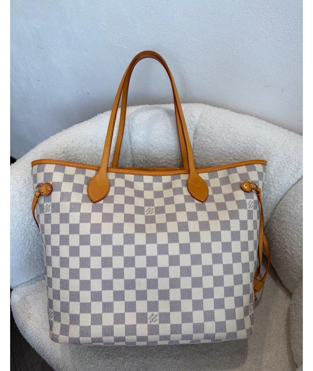 LOUIS VUITTON Голубая сумка тоут, фото 2