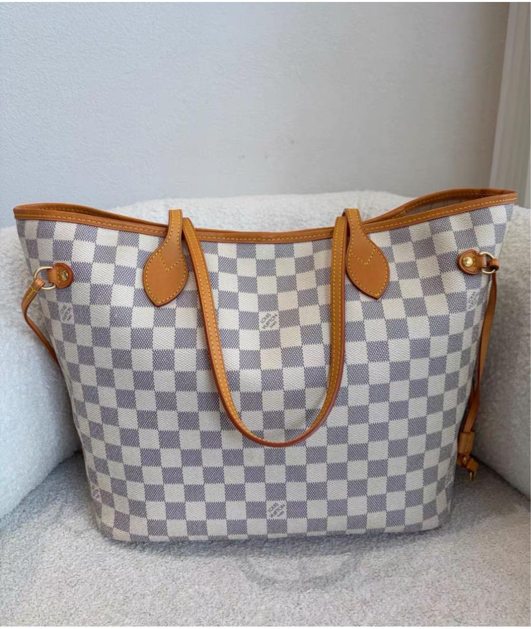 LOUIS VUITTON Голубая сумка тоут, фото 4