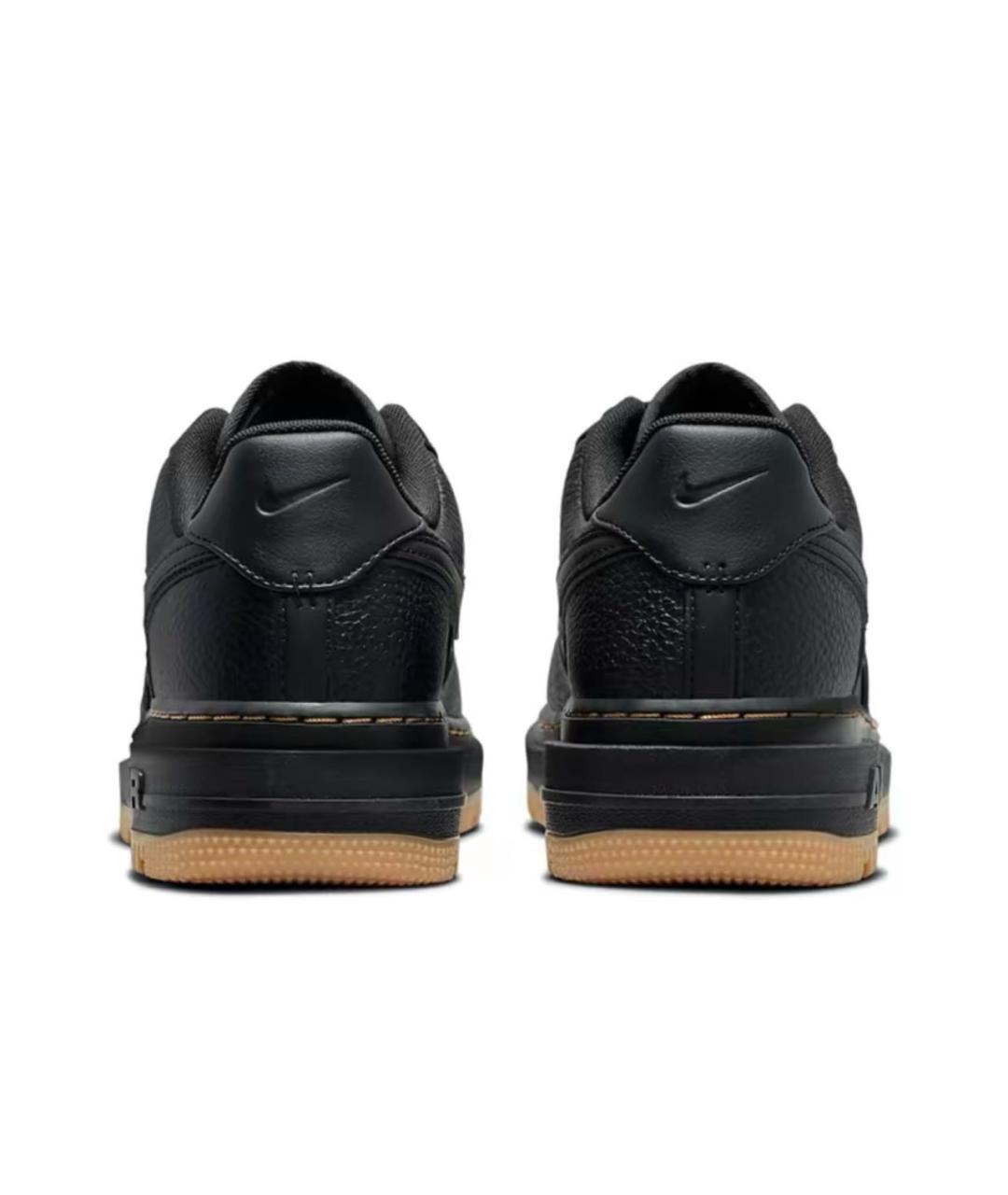 NIKE Черные кожаные низкие кроссовки / кеды, фото 4