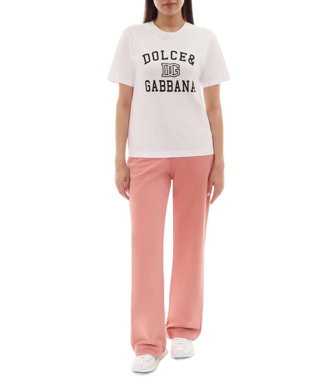 DOLCE&GABBANA Белая хлопковая футболка, фото 3