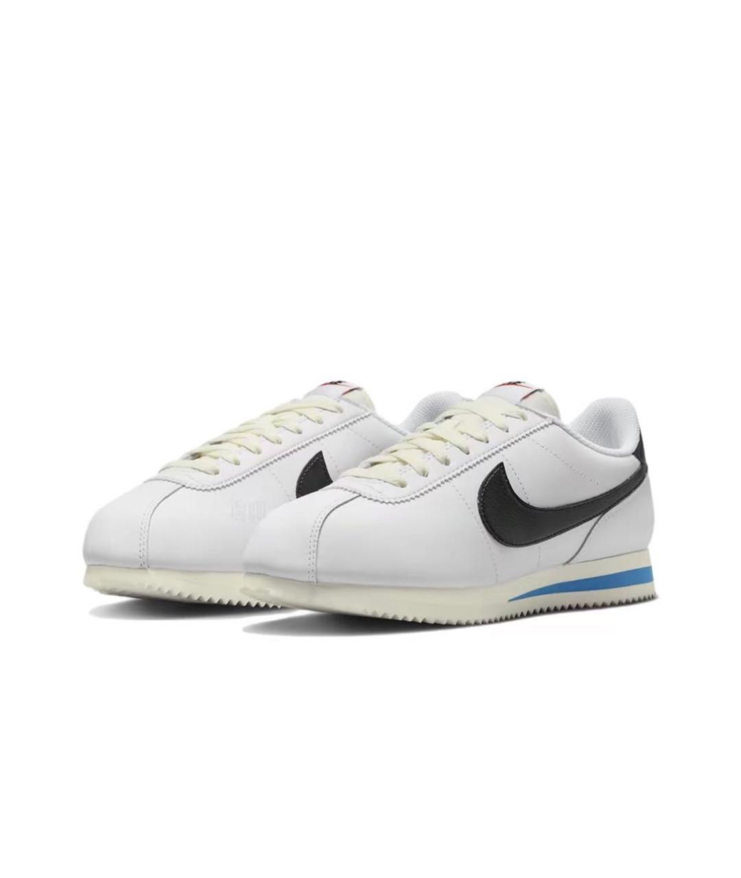 NIKE Белые кожаные низкие кроссовки / кеды, фото 2