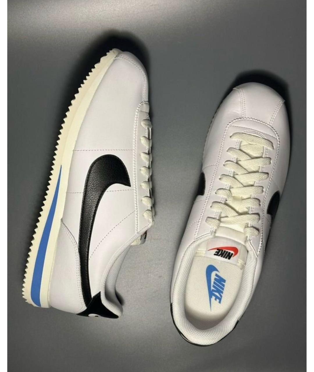 NIKE Белые кожаные низкие кроссовки / кеды, фото 7