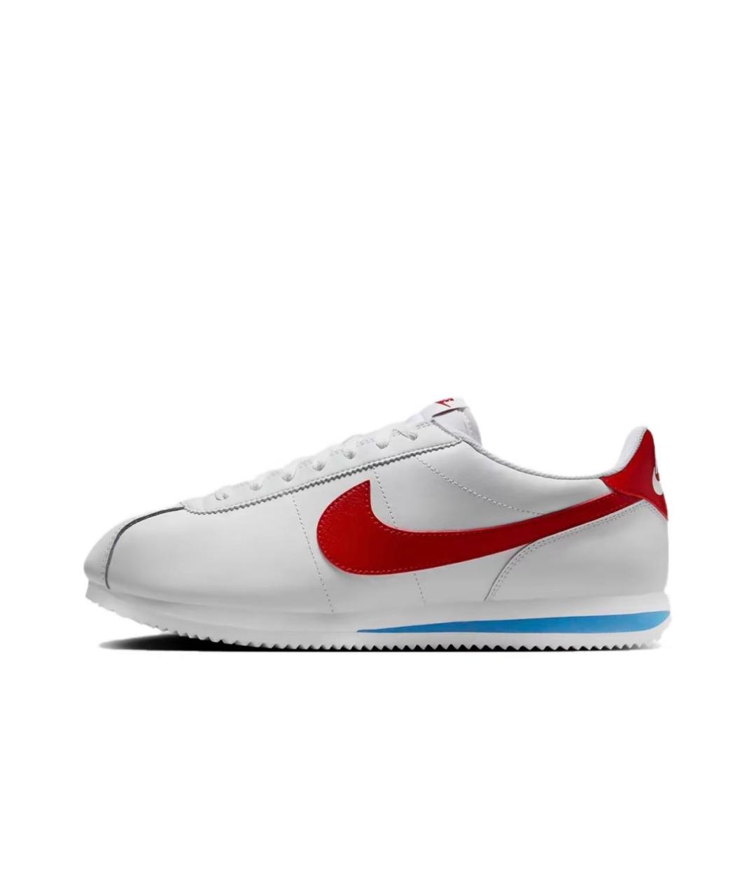 NIKE Белые кожаные низкие кроссовки / кеды, фото 9