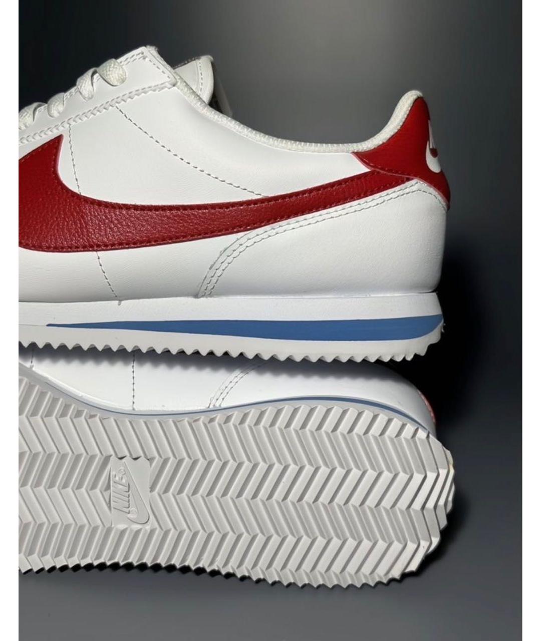NIKE Белые кожаные низкие кроссовки / кеды, фото 8