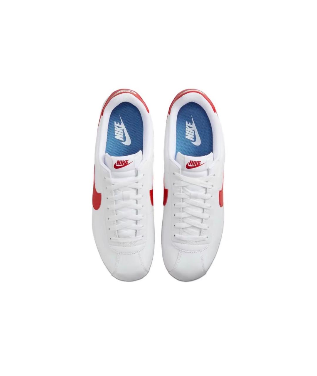 NIKE Белые кожаные низкие кроссовки / кеды, фото 4