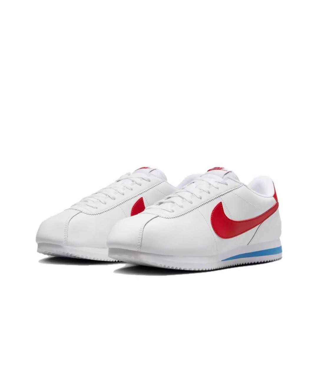 NIKE Белые кожаные низкие кроссовки / кеды, фото 2