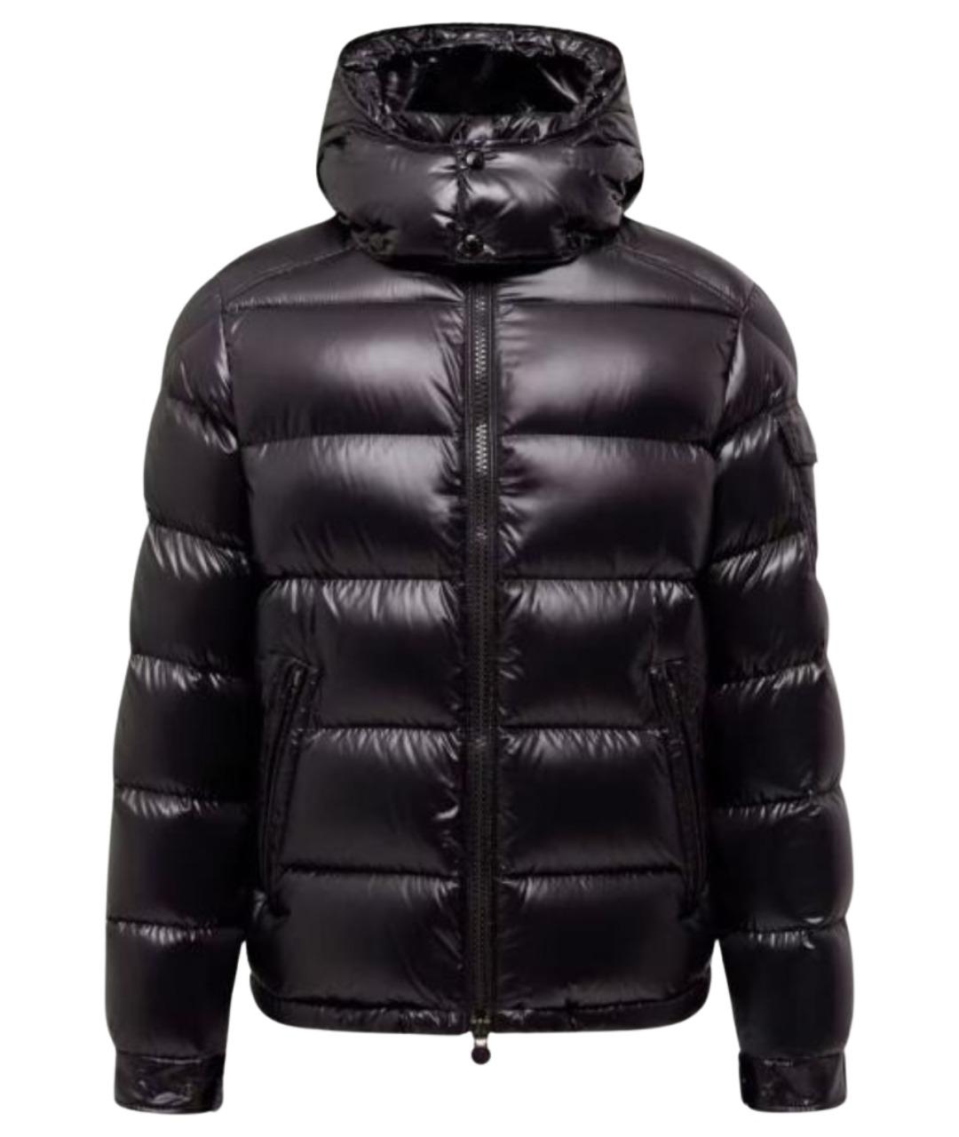 MONCLER Черная нейлоновая куртка, фото 1