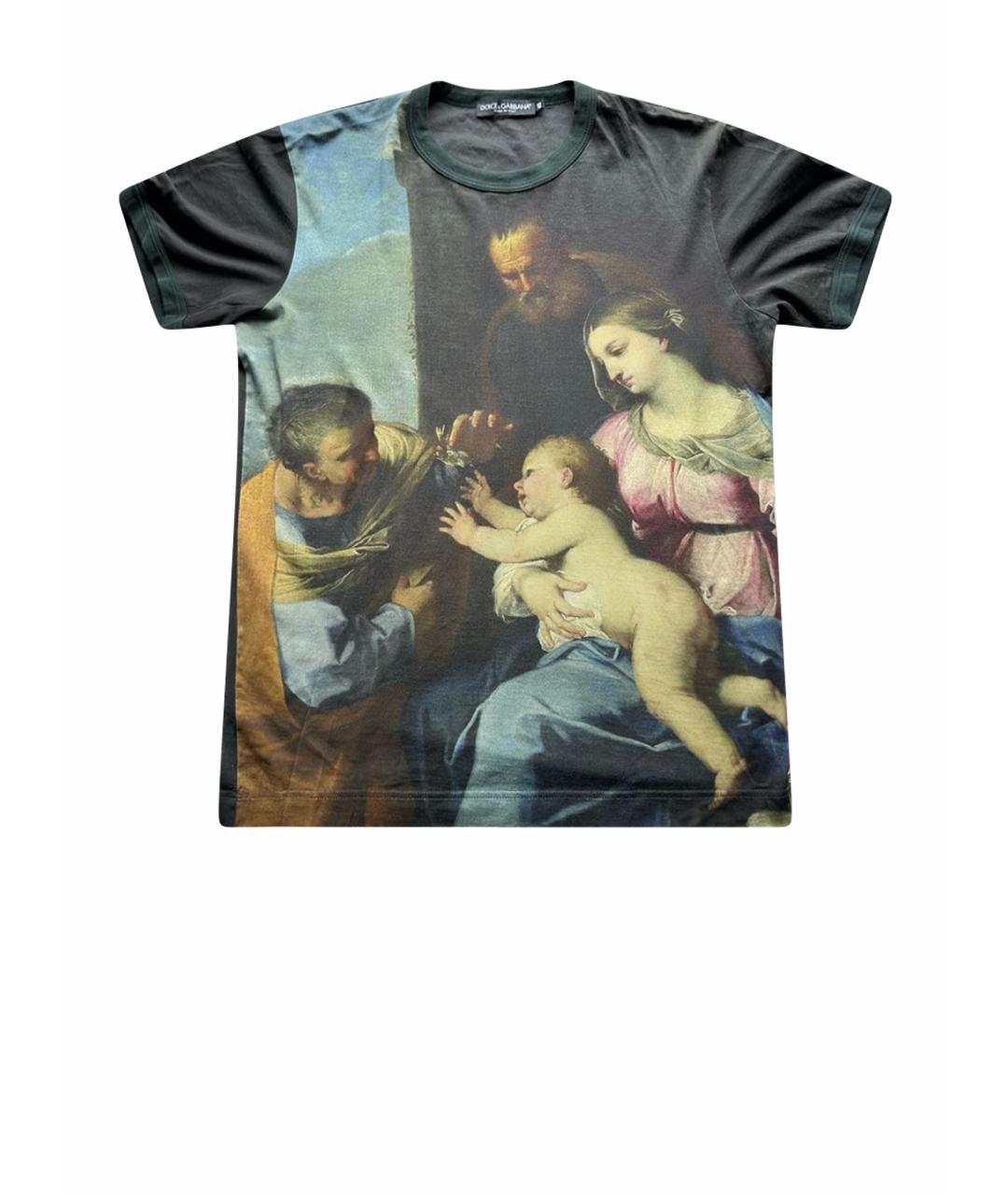 DOLCE&GABBANA Черная хлопковая футболка, фото 1