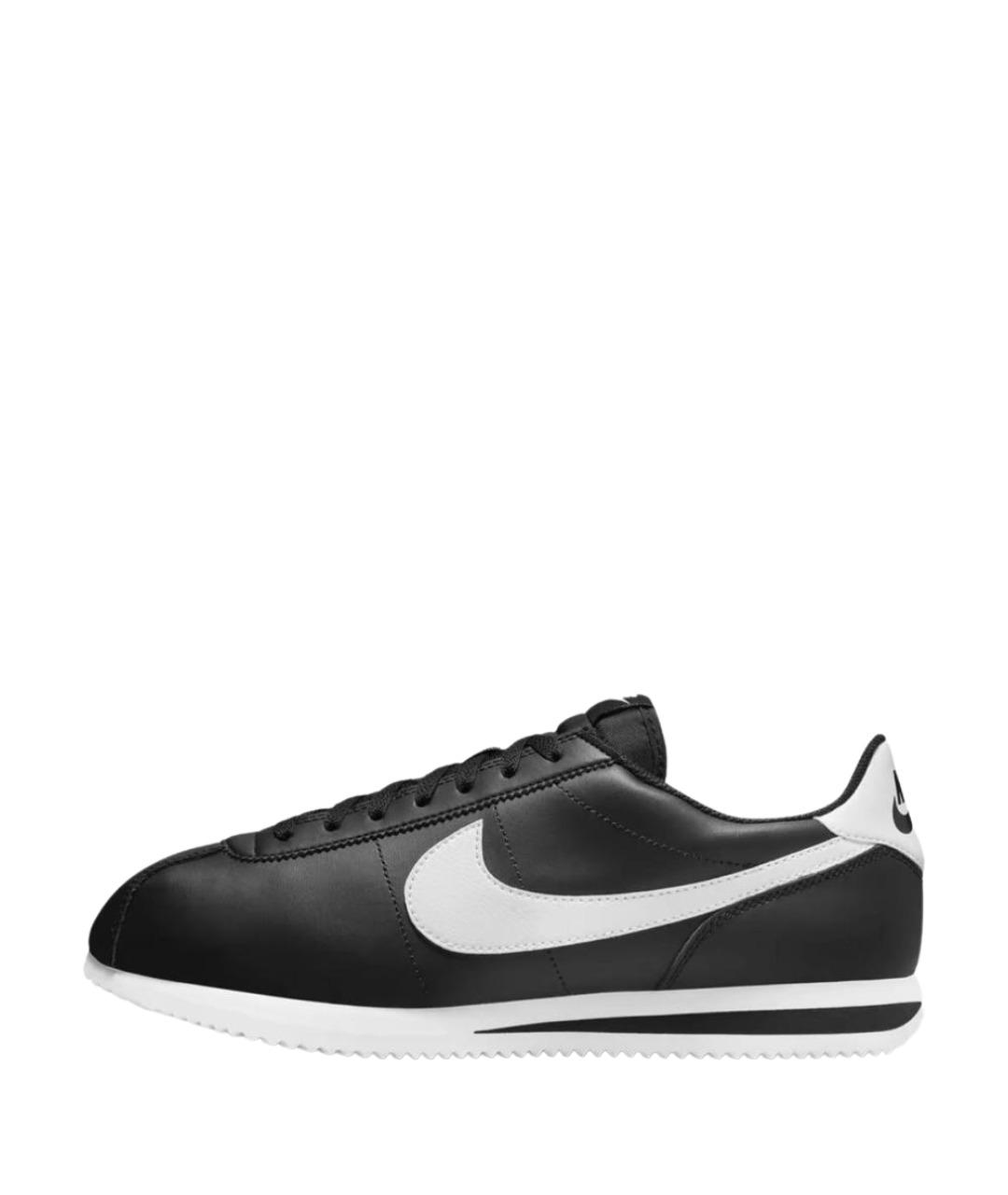 NIKE Черные кожаные низкие кроссовки / кеды, фото 10