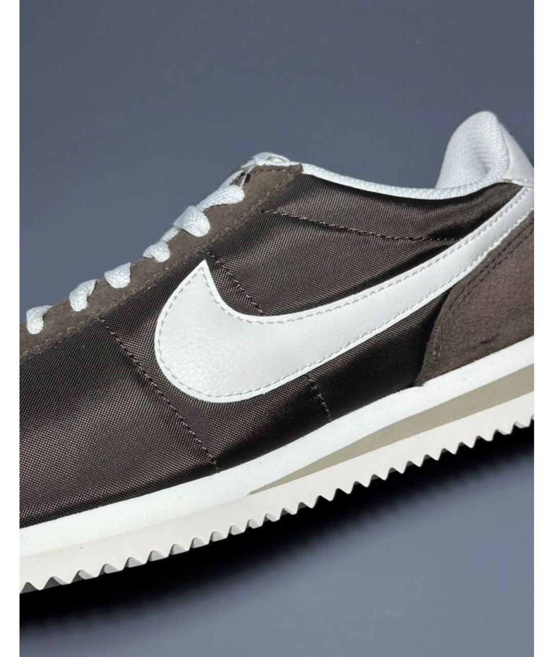 NIKE Коричневые синтетические кроссовки, фото 6