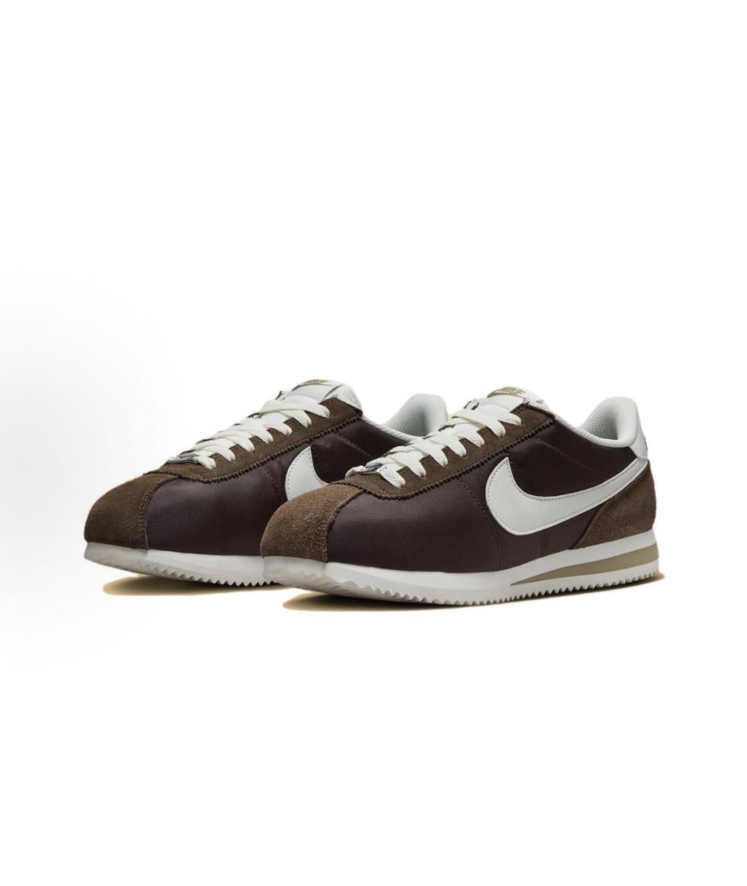 NIKE Коричневые синтетические кроссовки, фото 2