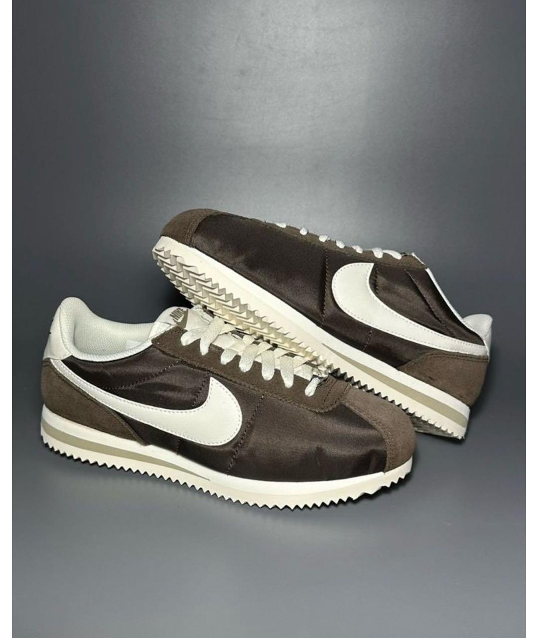 NIKE Коричневые синтетические кроссовки, фото 5
