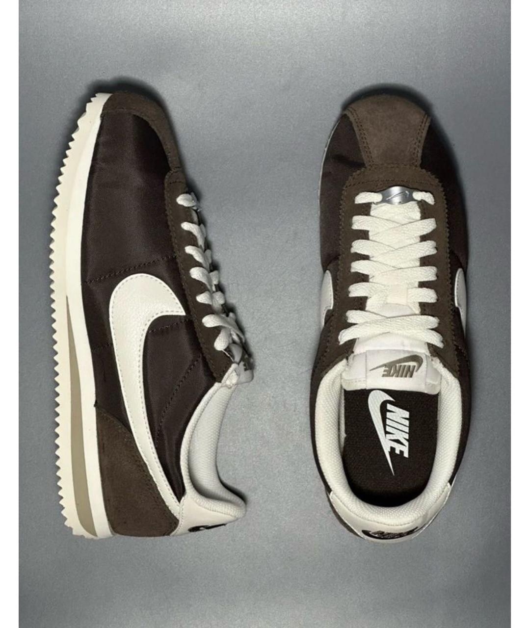 NIKE Коричневые синтетические кроссовки, фото 7