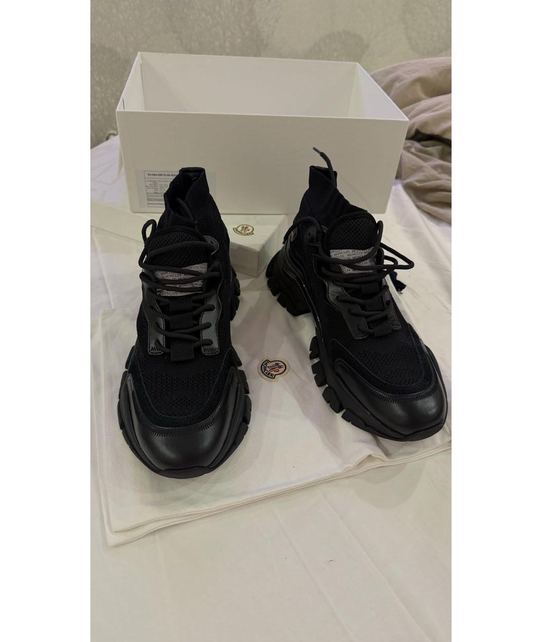 MONCLER Черные высокие ботинки, фото 4