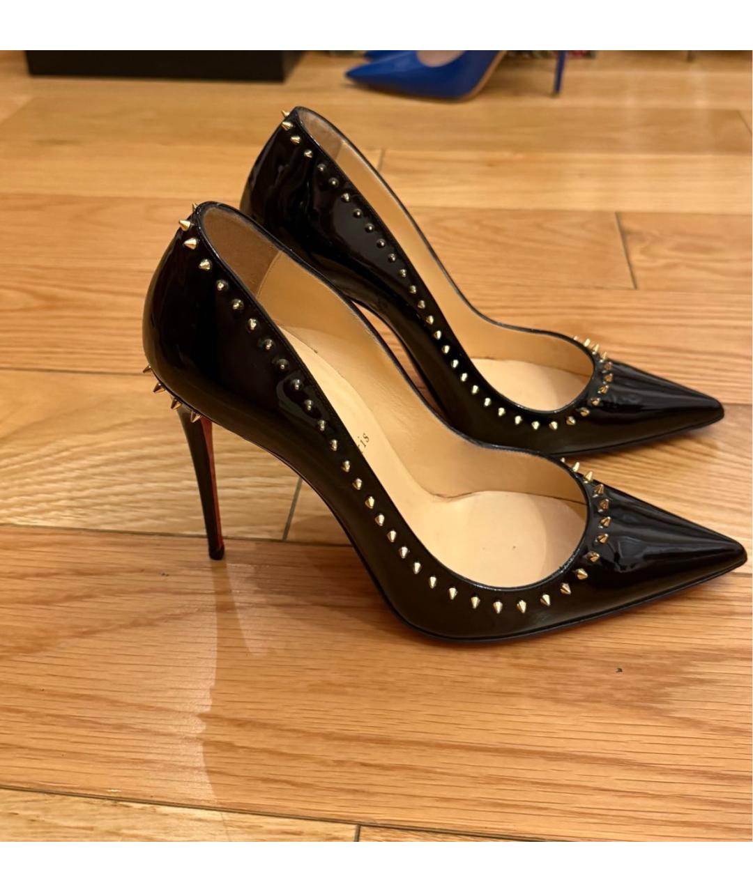CHRISTIAN LOUBOUTIN Черные туфли из лакированной кожи, фото 7