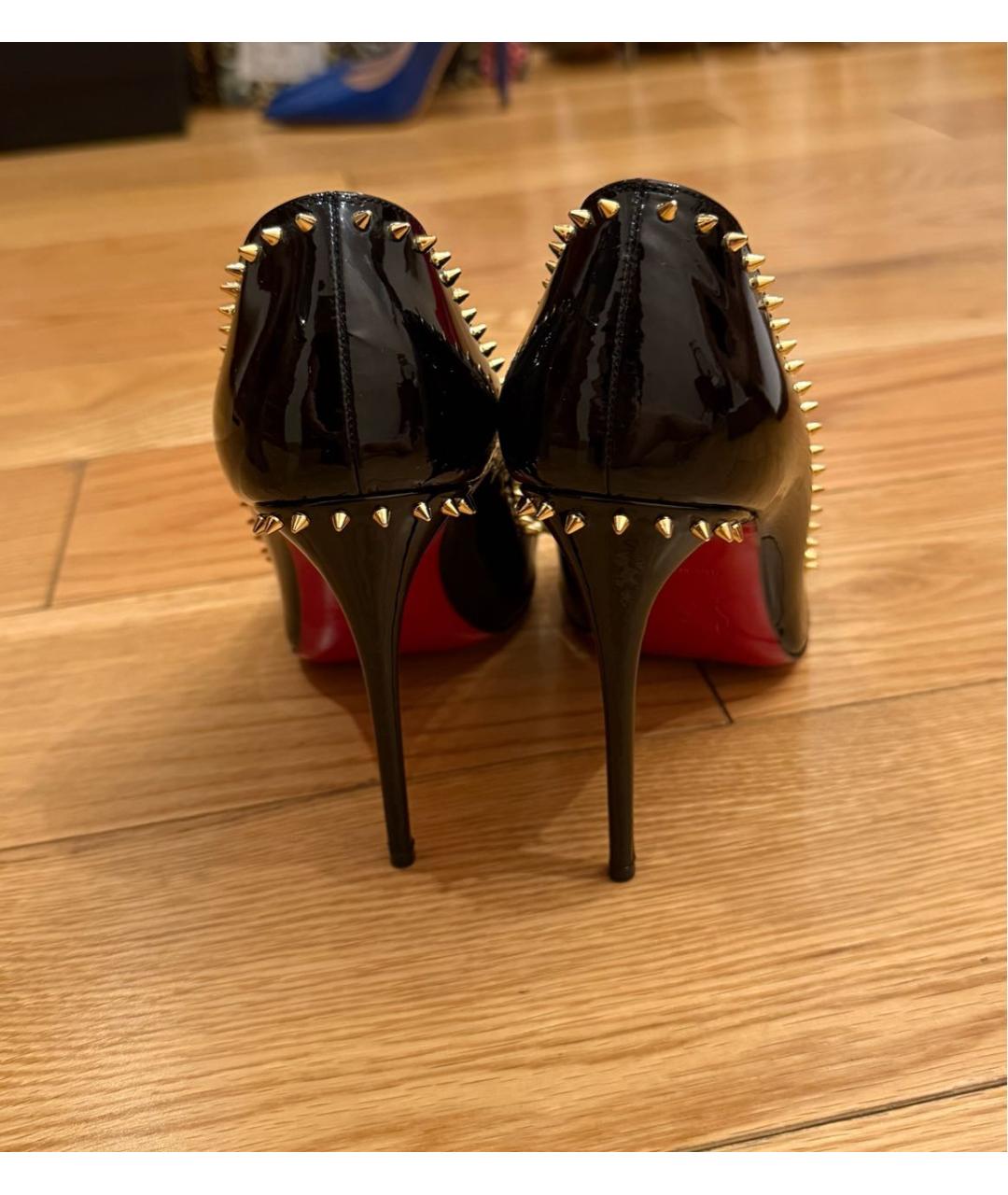 CHRISTIAN LOUBOUTIN Черные туфли из лакированной кожи, фото 4